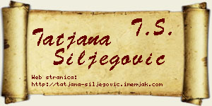 Tatjana Šiljegović vizit kartica